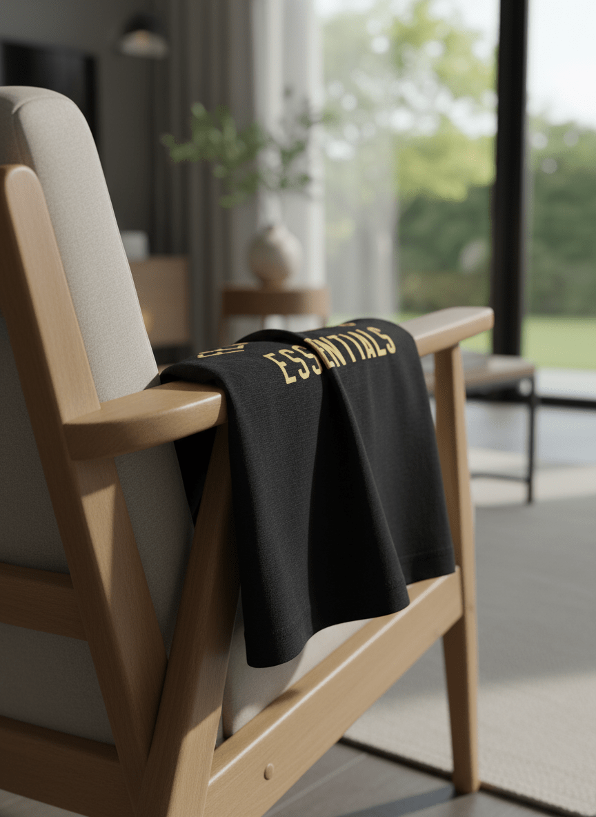Essentials Crewneck Tee - Gold UK Store